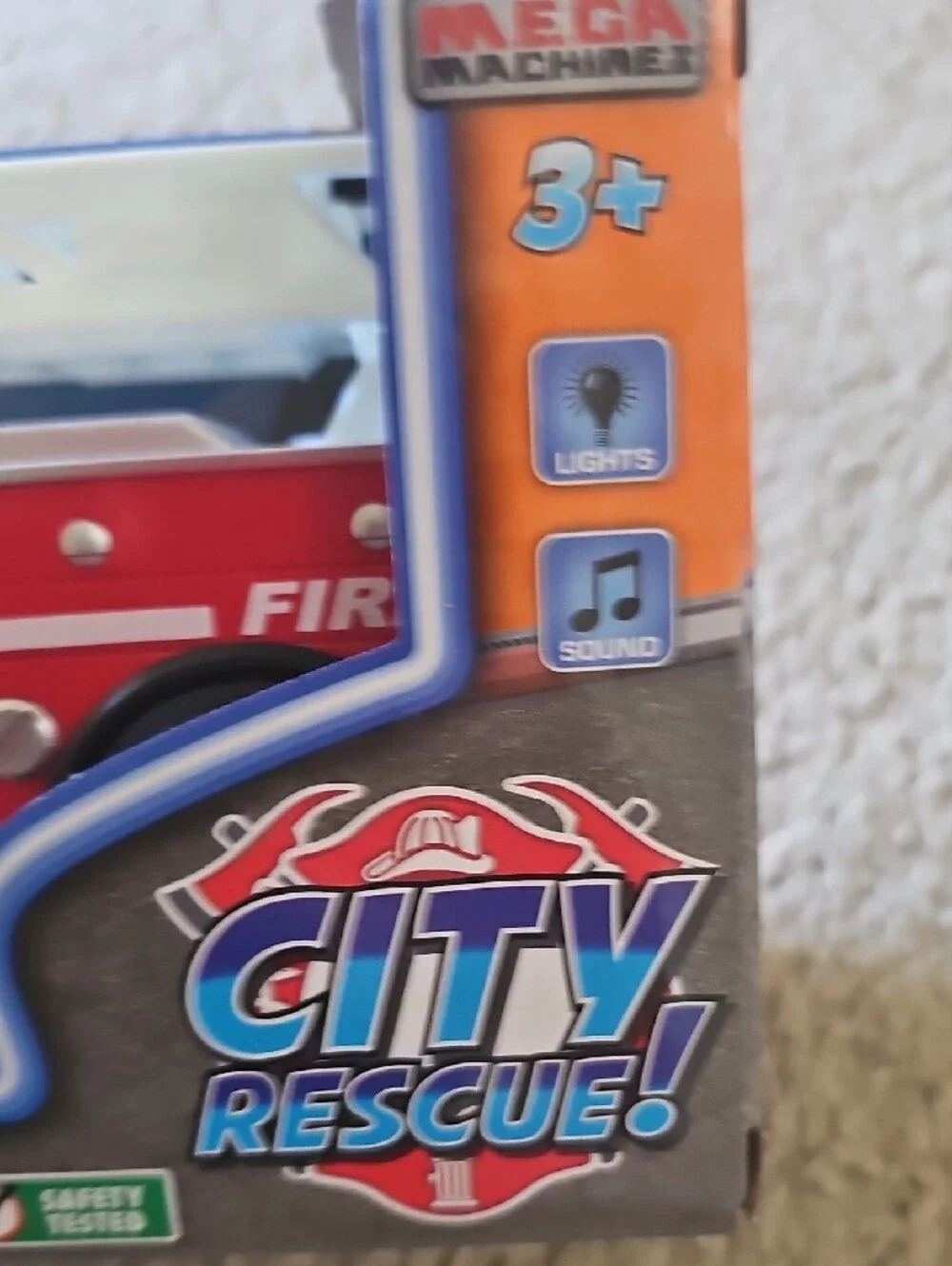 City Rescue Red Fire Truck Toy with Lights & Sound